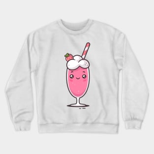 Strawberry Milkshake Kawaii Crewneck Sweatshirt